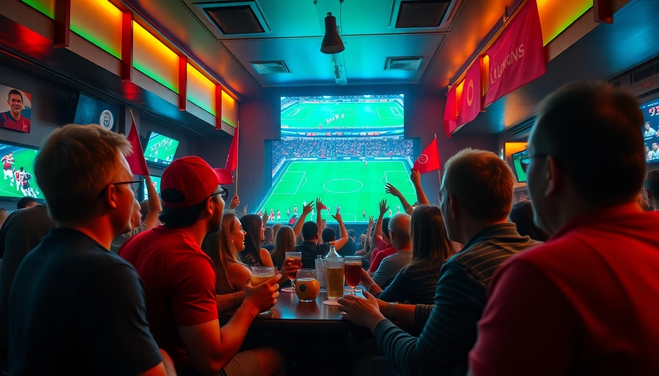 Lương Sơn TV brings fans together for live football viewing in a lively sports bar environment.