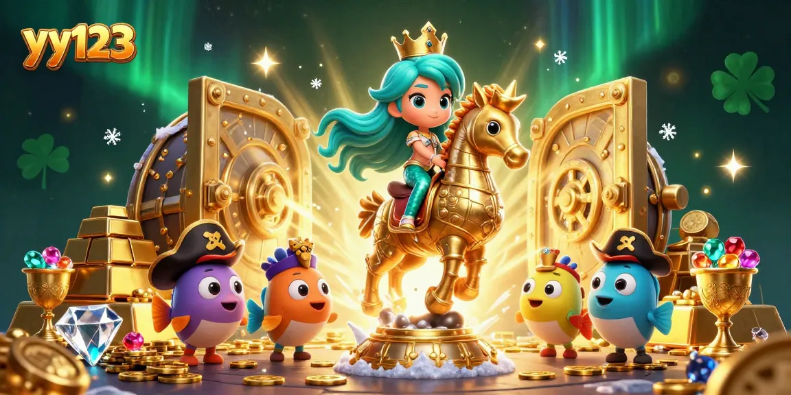 Experience thrilling casino games with yy123 in a vibrant underwater treasure world filled with jewels and gold.