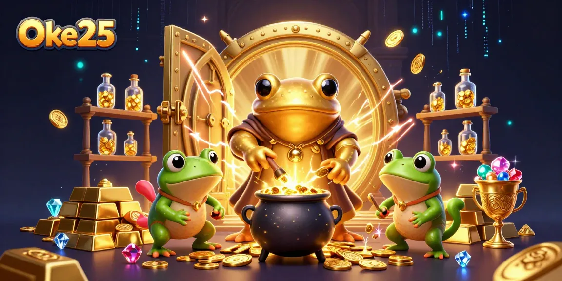 Gambar Oke25 mengungkapkan kekayaan di kasino dengan salamander alkimia dan koin emas.