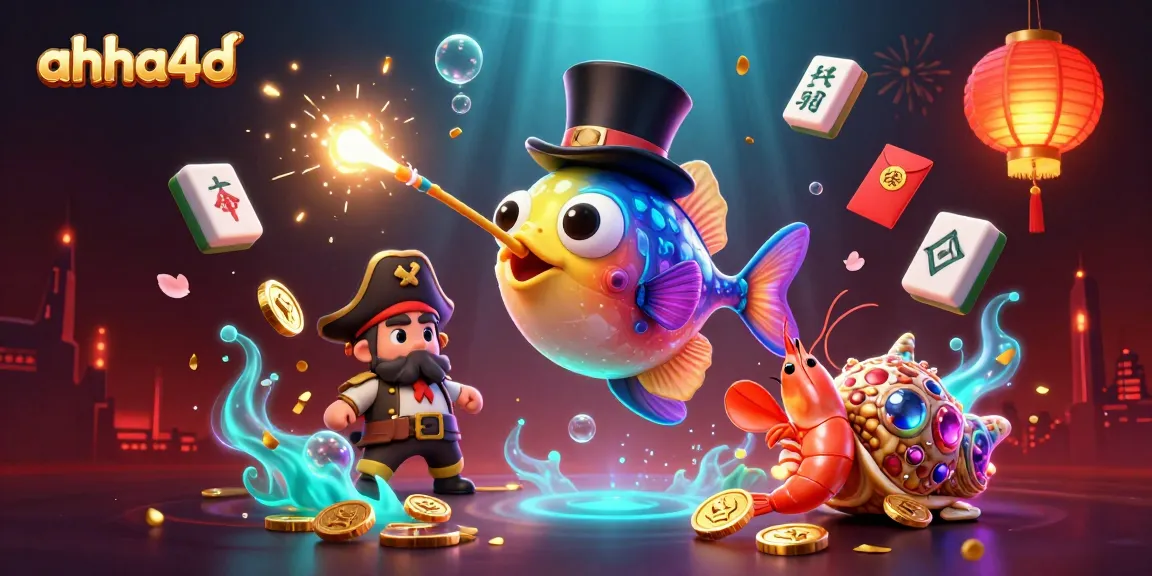 Engage with ahha4d's exclusive gaming world featuring vibrant characters and high-energy casino elements.
