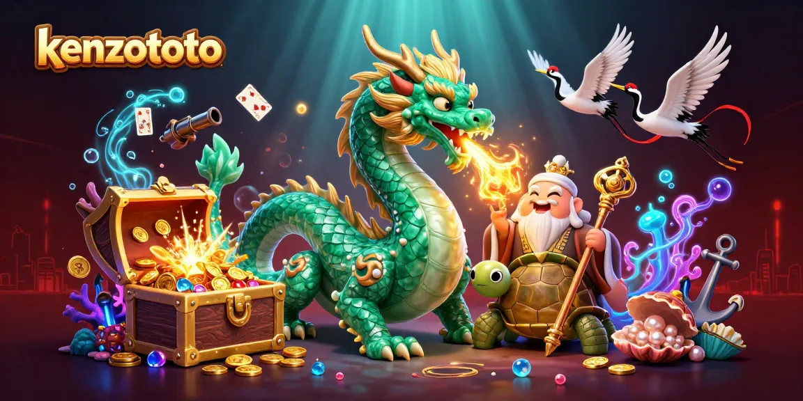 Engage in thrilling gameplay at kenzototo with a vibrant underwater scene featuring lucky symbols and characters.