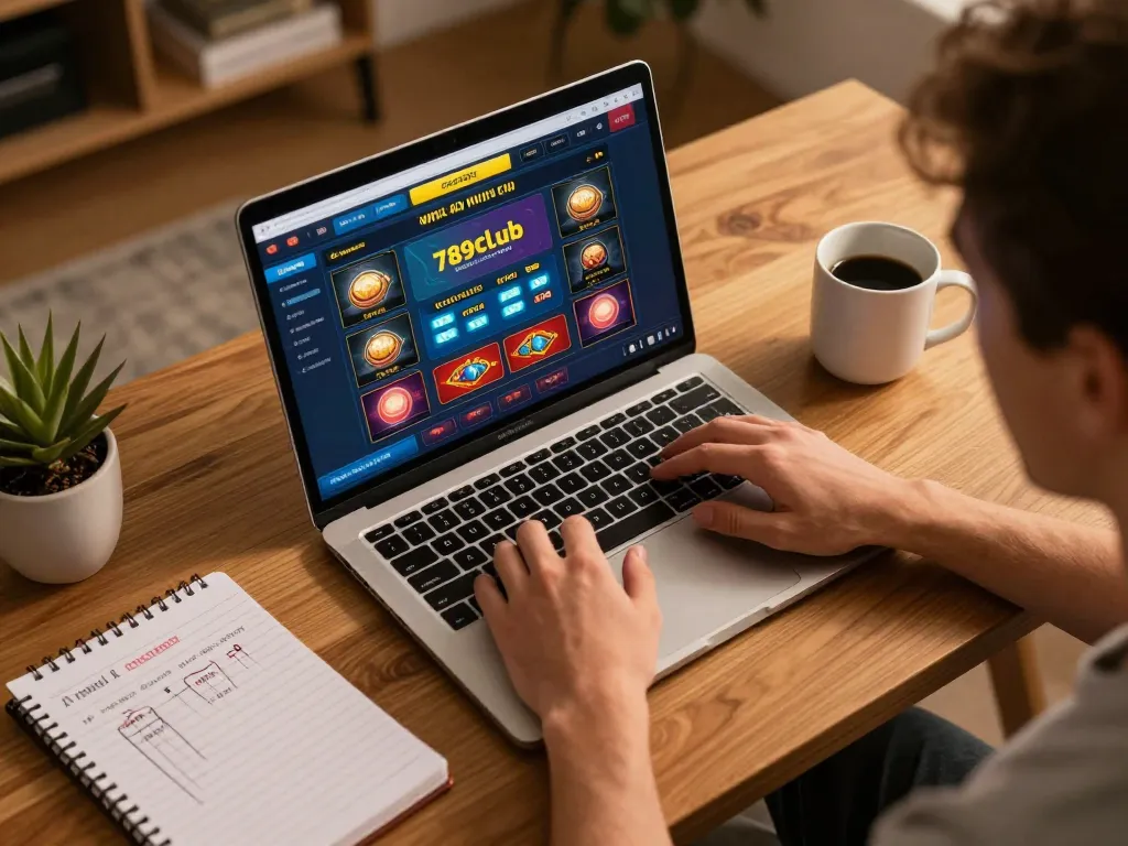 Player engaging in exciting gameplay at 789club online casino, with strategies and interaction evident.