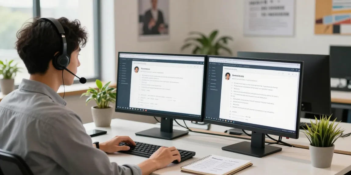 Rajaberas88 helpdesk agent assisting clients in a modern office.