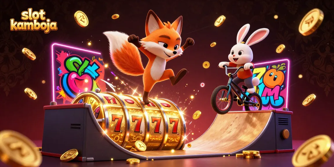 Slot Kamboja menciptakan suasana kasino yang meriah dengan karakter lucu dan elemen keberuntungan.