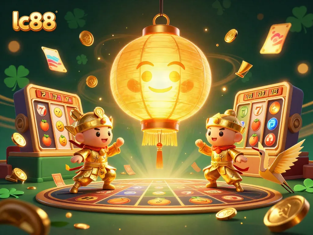 Engage in exciting slot action at lc88 with dynamic characters and vibrant casino elements.