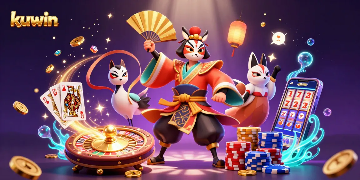 Kuwin offers an engaging online gambling experience with dynamic casino elements and festive characters.