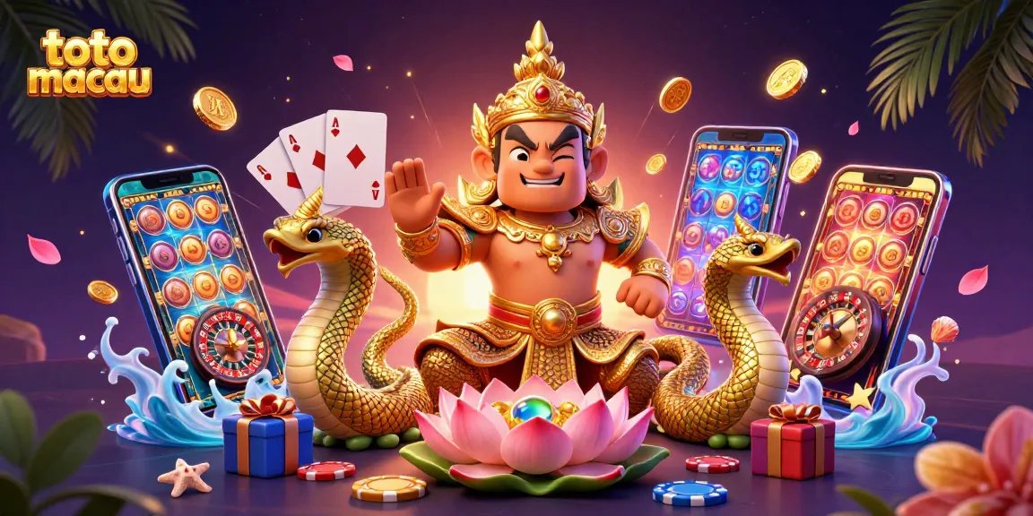 Experience the thrill of toto macau with vibrant 3D cartoon guardians and dynamic casino elements.