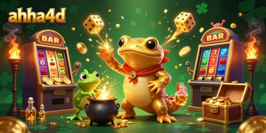Experience thrill with ahha4d as a golden salamander alchemist conjures wealth in a magical casino.