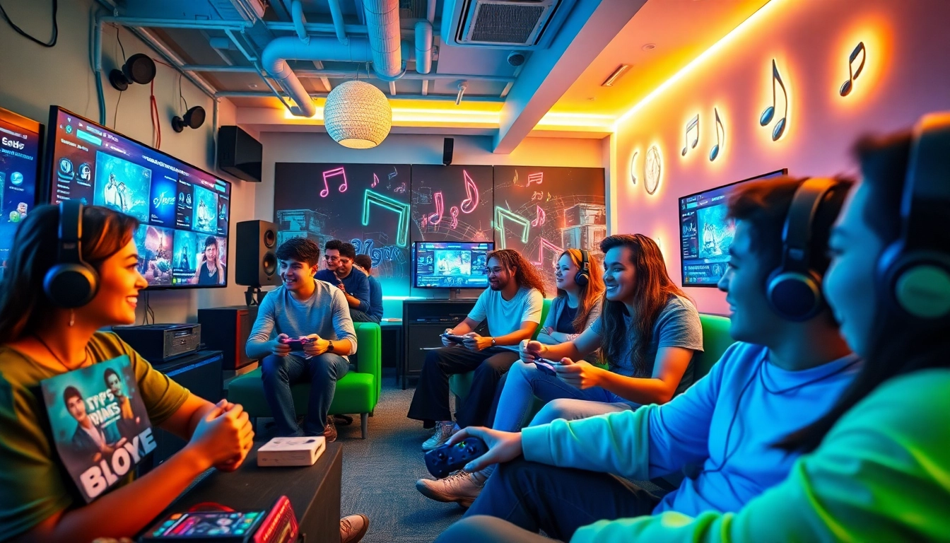 Exciting gaming scene at 399W platform showcasing collaborative play and creativity.