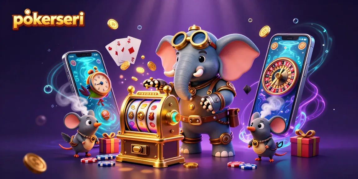 Mainkan pokerseri dengan slot mesin emas dan elemen kasino yang dinamis.