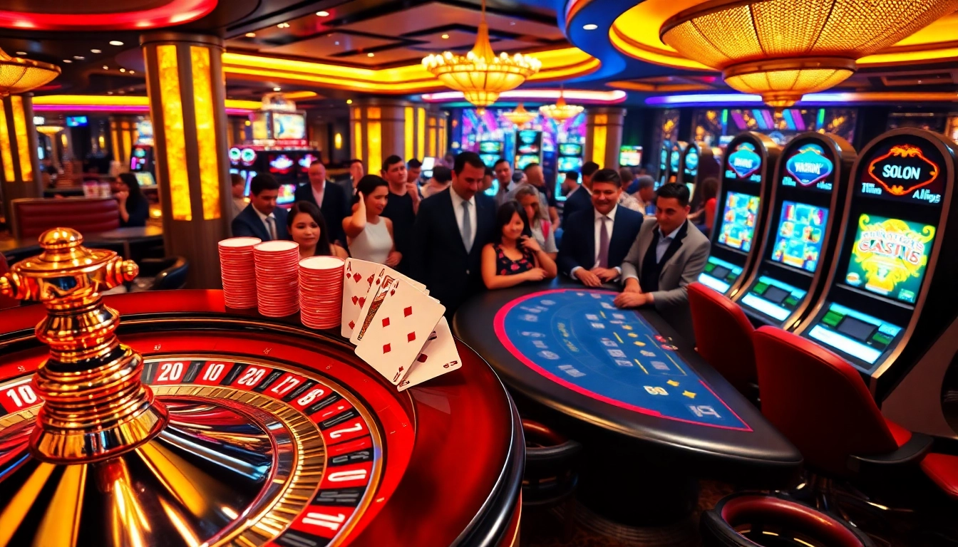 Experience the thrill of casino games at https://88bet.ru.com/ with vibrant slot machines and excited players.