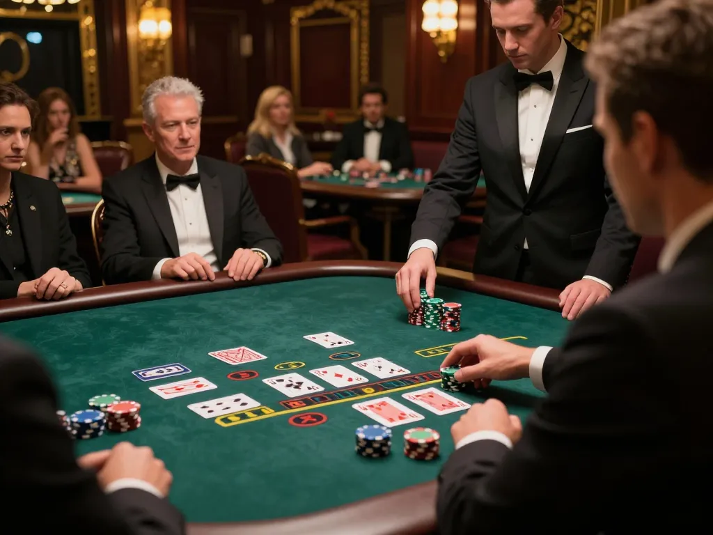 Player placing a bet in an elegant blackjack game at s666 casino, showcasing strategic gameplay.