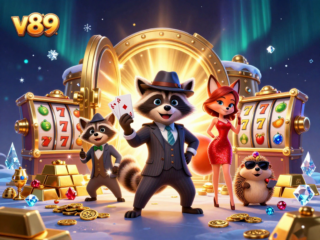Temukan keberuntungan Anda dengan v89 dalam ilustrasi slot yang meriah dan glamour.