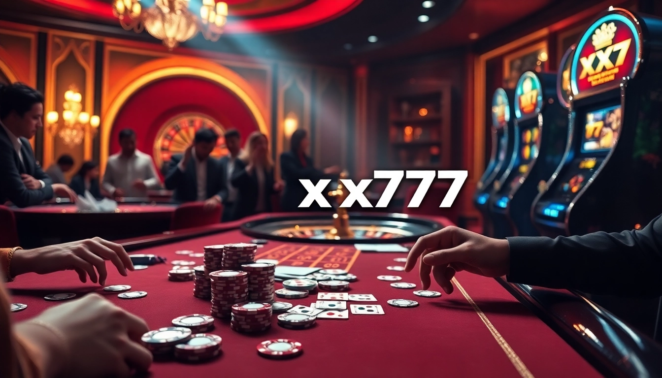 Experience high-stakes excitement at x777 casino with luxurious games and engaging betting action.