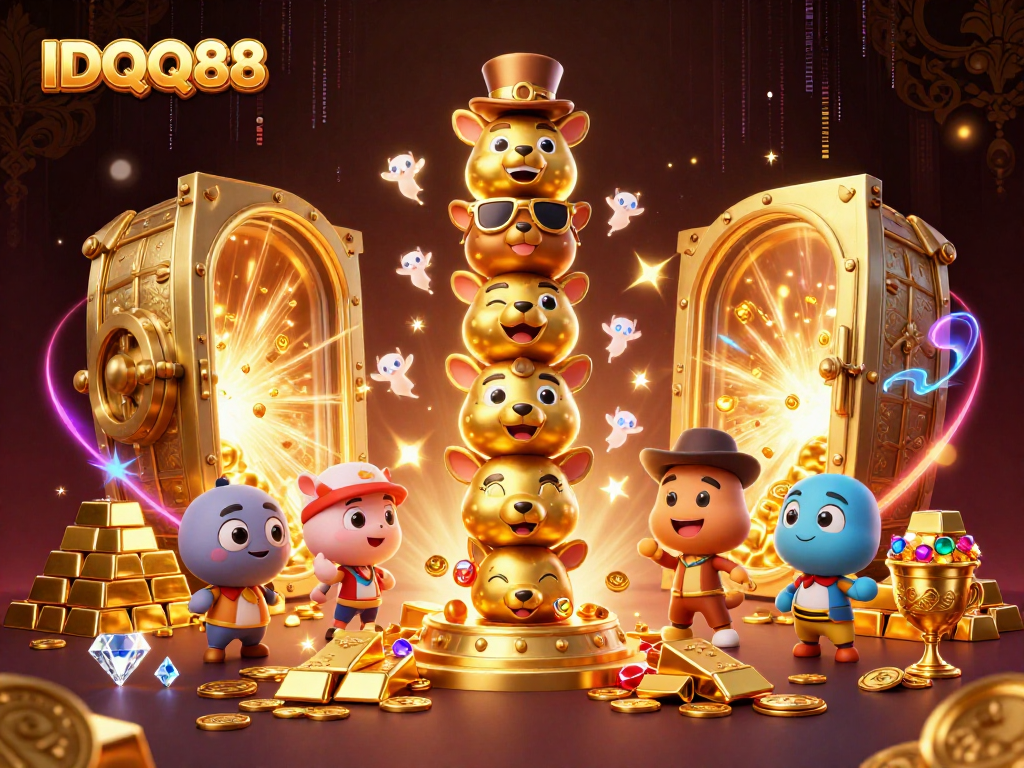Join the excitement at IDQQ88, where animated totem poles and golden treasures create thrilling online slots adventures.