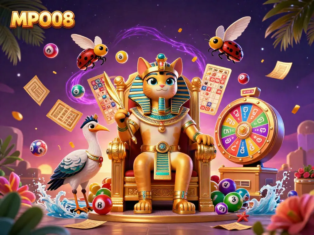 Engage in thrilling lottery excitement with MPO08 during chance-filled gameplay.