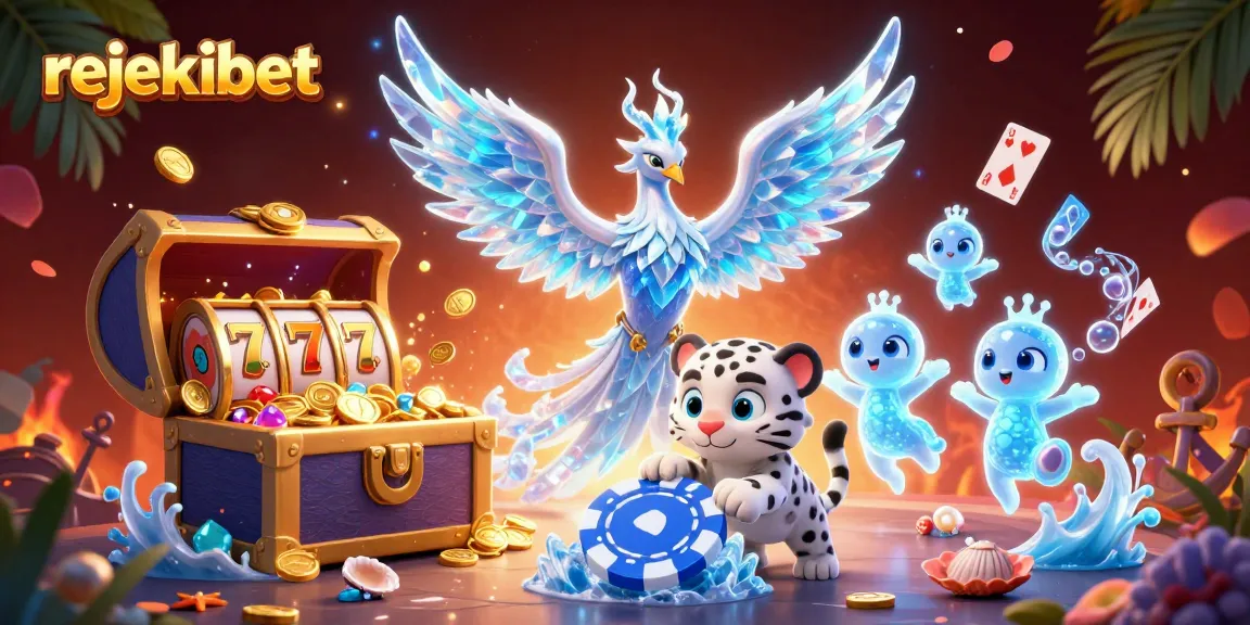 Rejekibet offers exhilarating slot gameplay with vibrant characters surrounded by gold treasures and dynamic elements.