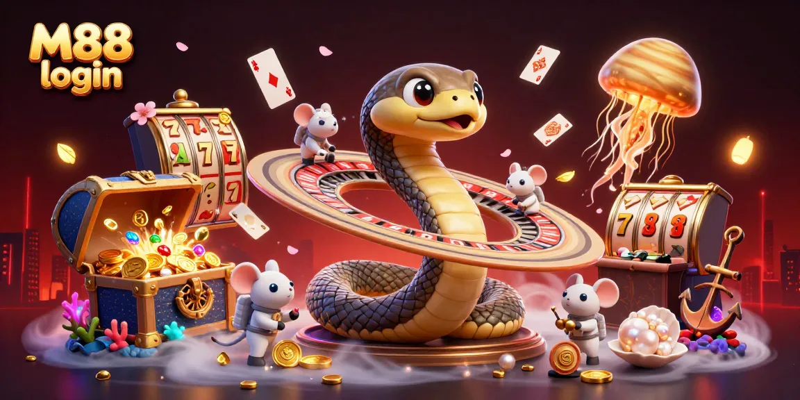 Experience thrilling bets with M88 login at the cosmic roulette wheel and vibrant casino elements.