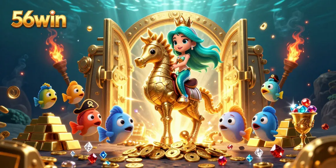 Experience thrilling action at 56win with a vibrant underwater adventure full of treasures.