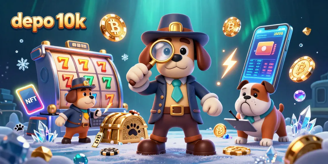 Spin the reels at depo 10k and uncover treasures with a dynamic jackpot clue scene.