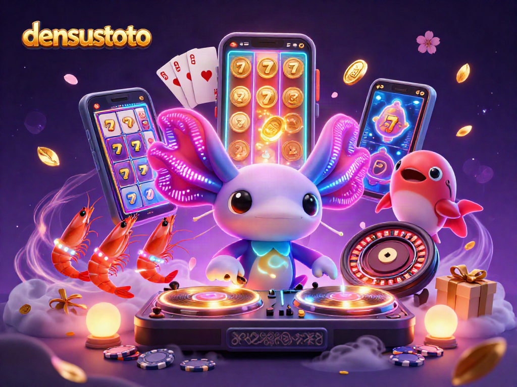 Menangkan permainan dengan densustoto bersama DJ axolotl dan teman-teman laut yang enerjik.