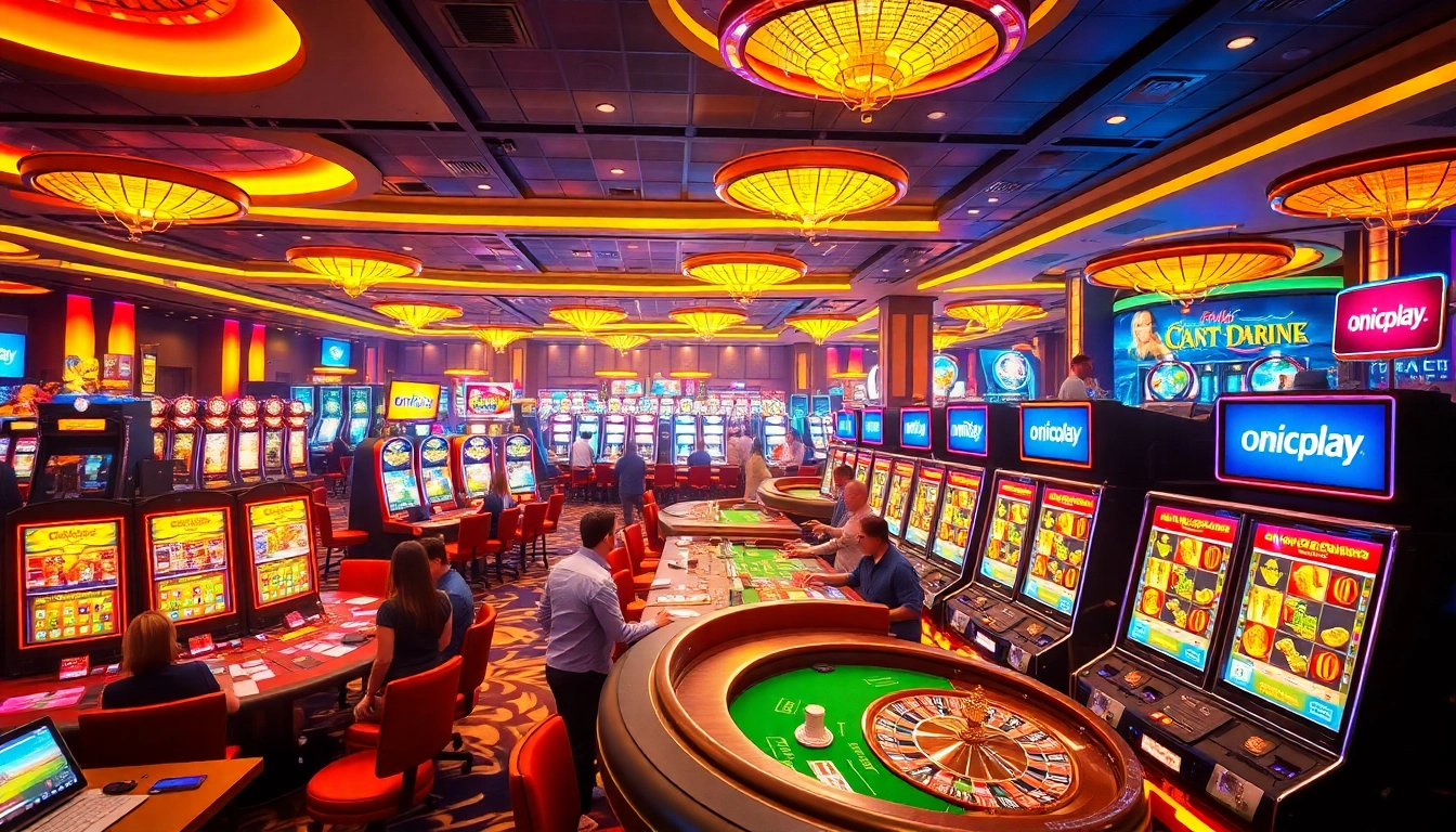 Experience excitement at onicplay with vibrant casino gaming, dynamic tables, and lively players.