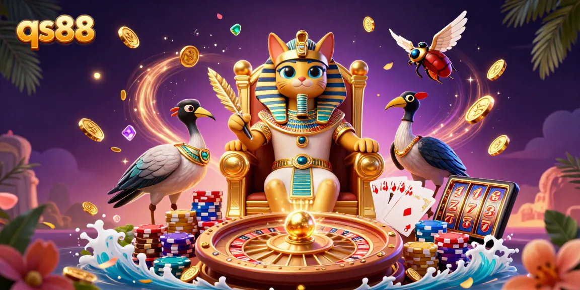 Experience thrilling gameplay with qs88's vibrant casino world filled with treasures and excitement.