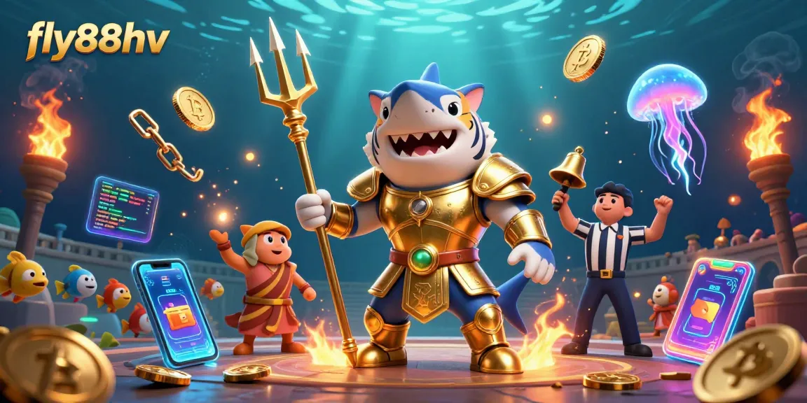 Engage with fly88hv's online gaming scene featuring vibrant characters and crypto elements.