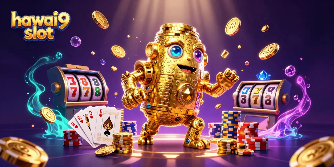 Spin the reels and win big with hawai9 slot, showcasing vibrant casino illustrations.