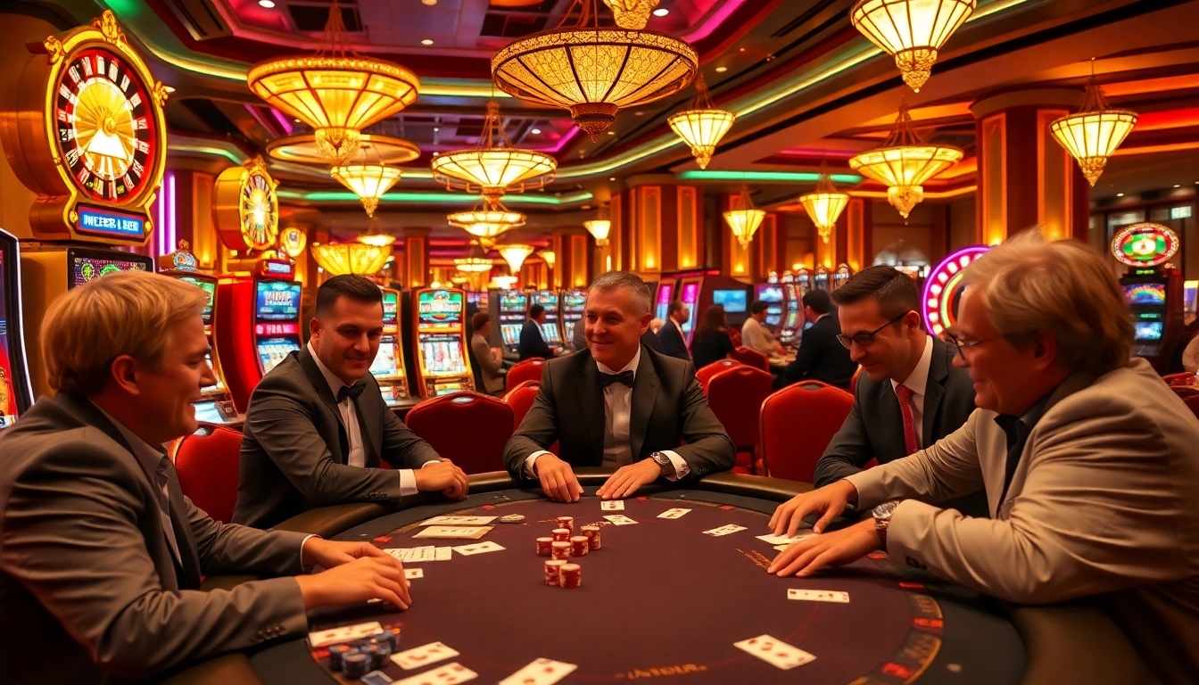 Experience the excitement of gambling at https://nhacaiuytinvn.us.com/ with vibrant poker tables and lively slot machines.