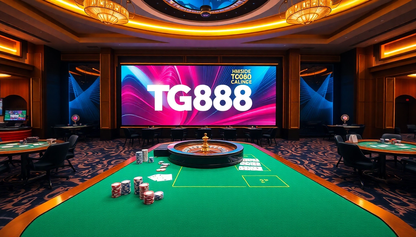 Experience the thrill of gambling with TG88 đăng nhập at a luxurious casino table filled with excitement.