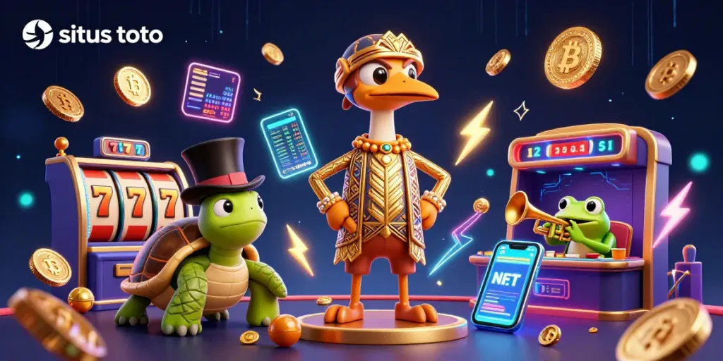 Menangkan permainan di situs toto dengan mesin slot dan karakter 3D yang menarik.