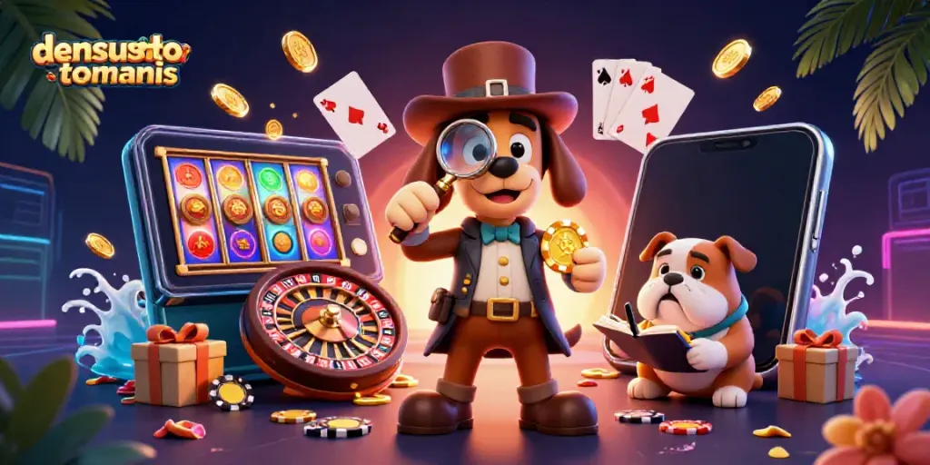 Dive into densustotomanis with a detective and canine exploring gaming treasures
