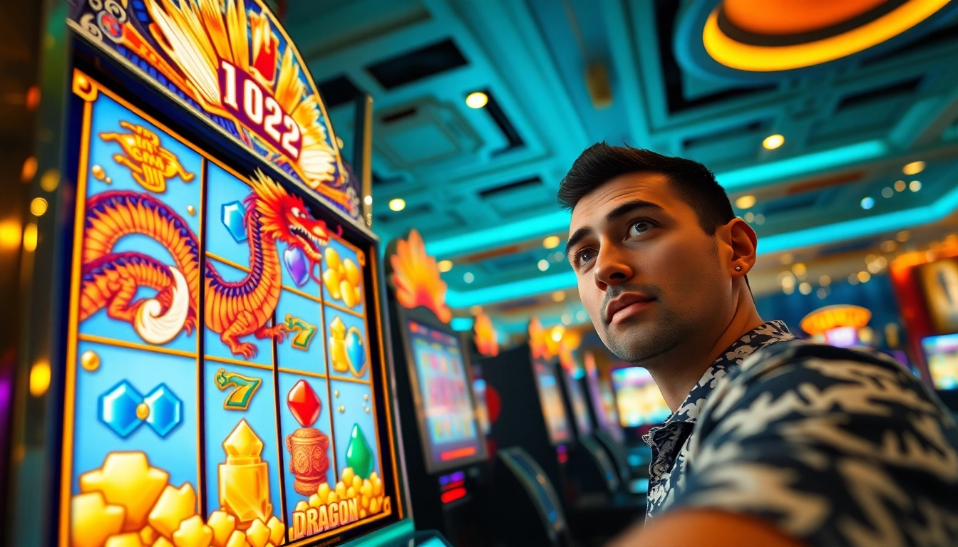 Menangkan permainan slot seru DRAGON222 dengan desain mesin yang megah dan mengesankan.