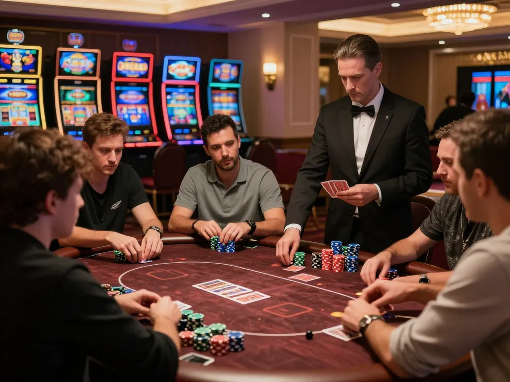 Players engaging in a thrilling game at ta88 casino table, showcasing the excitement and luxury.