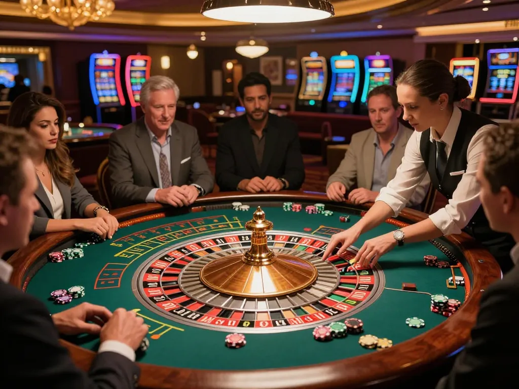 Exciting roulette action at TG88 casino with players strategizing bets on a vibrant table.
