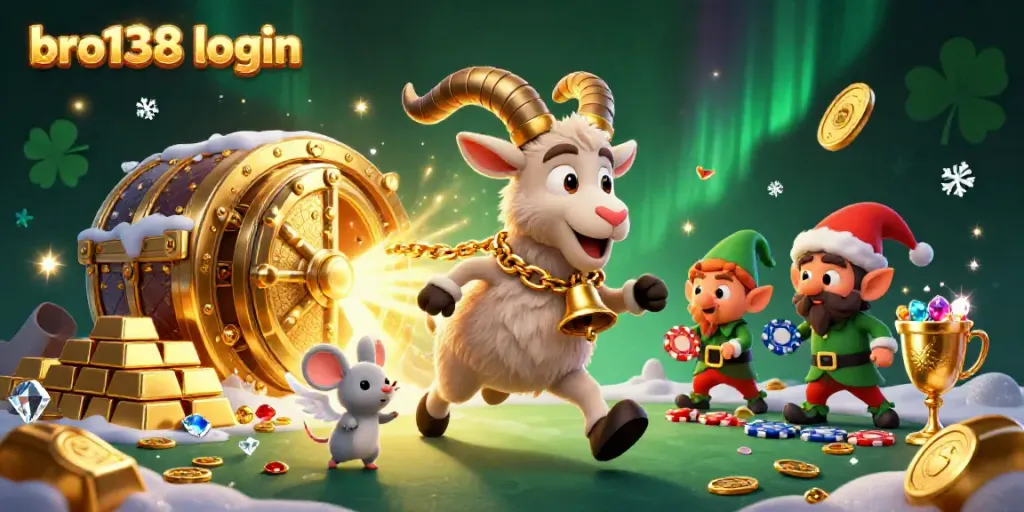 Experience the thrill of bro138 login with animated characters in a dynamic casino setting.