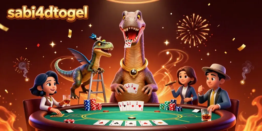 Memenangkan hadiah fantastis di sabi4dtogel dengan suasana kasino yang meriah.
