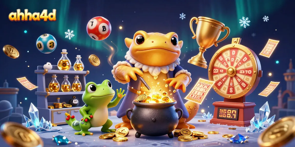 Experience thrilling wins with ahha4d, featuring a vibrant lottery scene full of excitement.