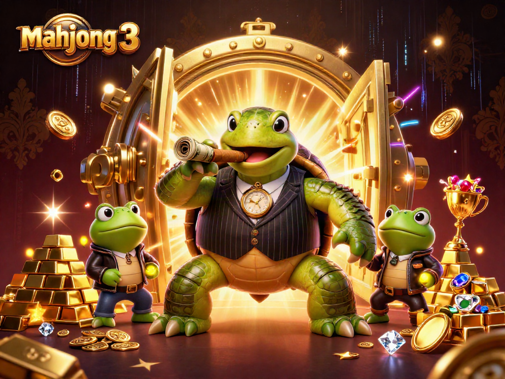 Engage with mahjong 3 through vivid casino characters enjoying a thrilling game.