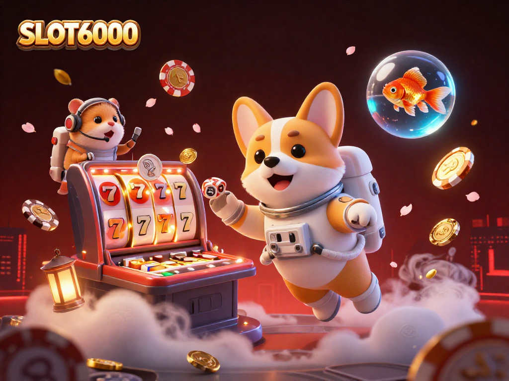 Win big with SLOT6000 in an ultra-detailed 3D casino adventure featuring unique character interactions.