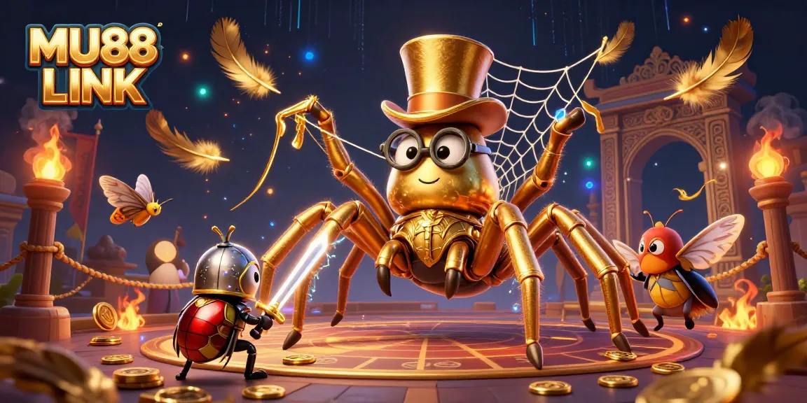 Engage with the thrilling MU88 LINK world featuring adventurous characters in a vivid casino setting.