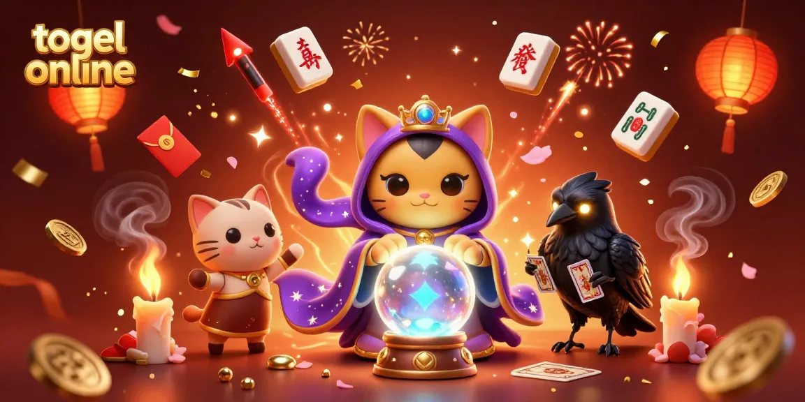 Togel online: Nikmati keberuntungan dengan kucing mistik dan burung gagak dalam suasana kasino yang magis.