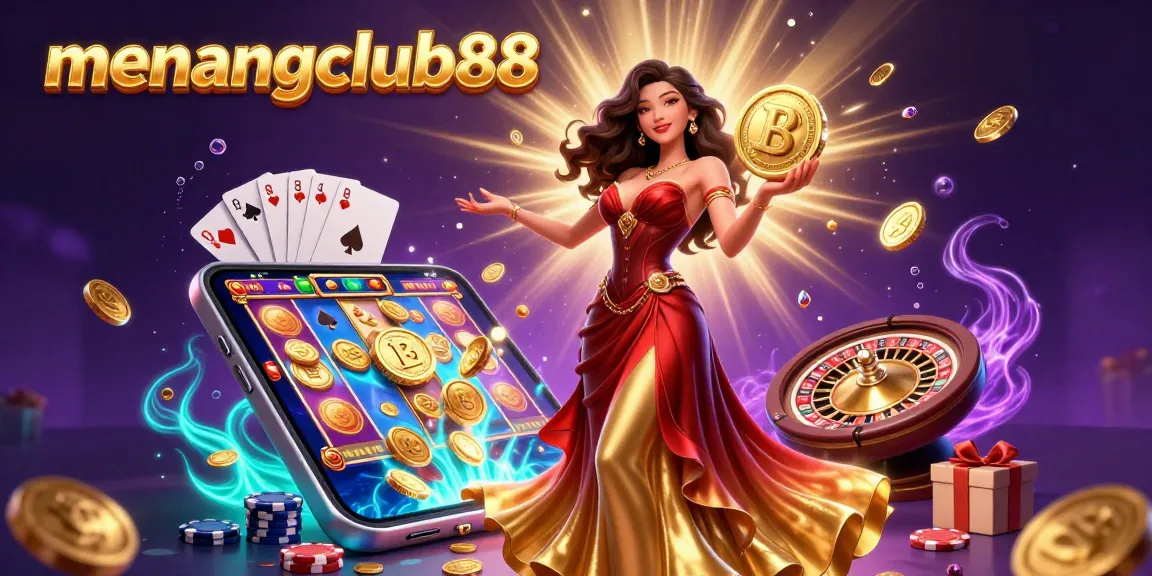 Immerse in the winning atmosphere of menangclub88 with stunning visuals of casino excitement and wealth.