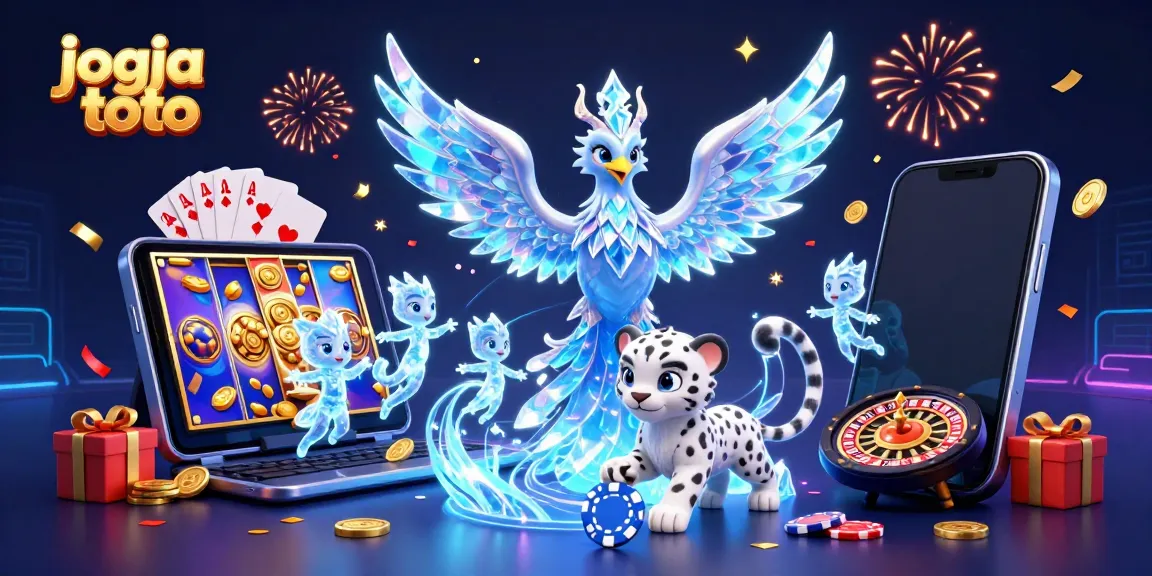 Immerse in the world of jogja toto with vibrant slot game visuals and magical characters.