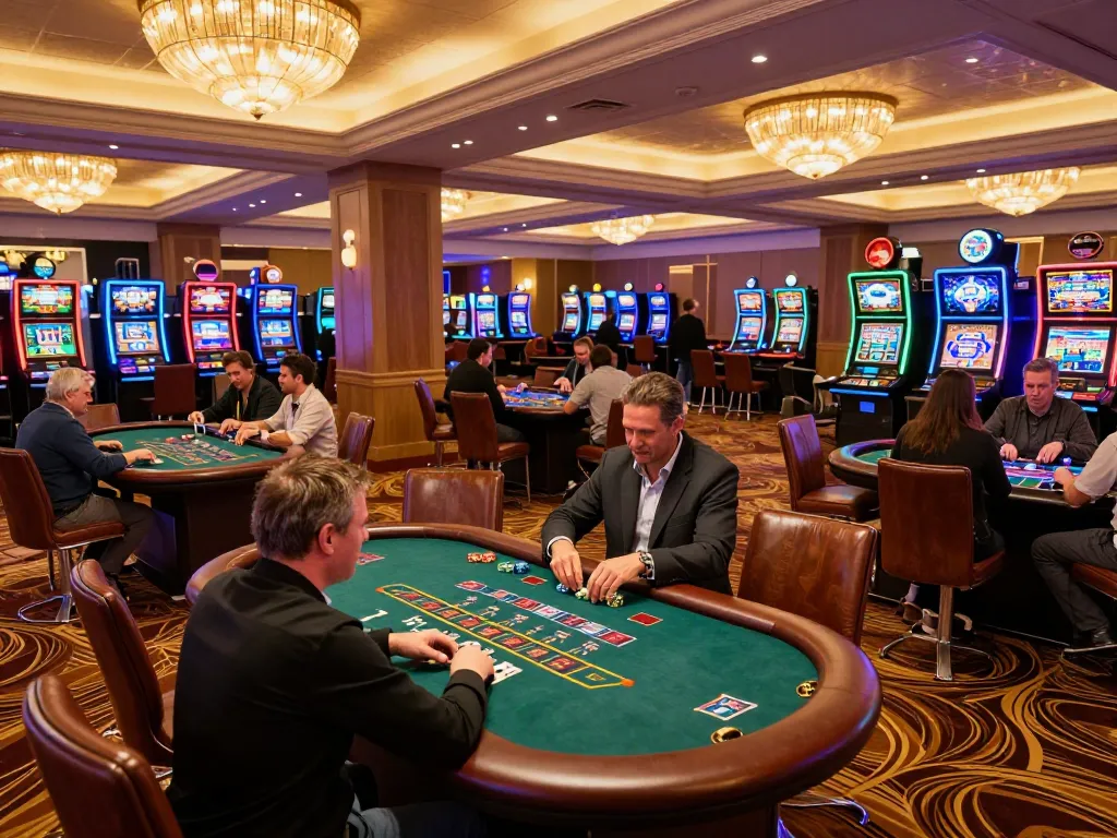 Players engaged in strategic gameplay at TR88 casino's blackjack table, showcasing excitement and elegance.