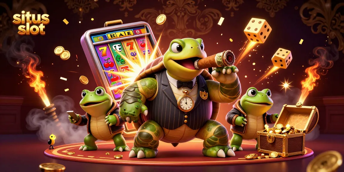 Spin the situs slot with a snapping turtle mobster and bullfrog enforcers amid bursting jackpots.
