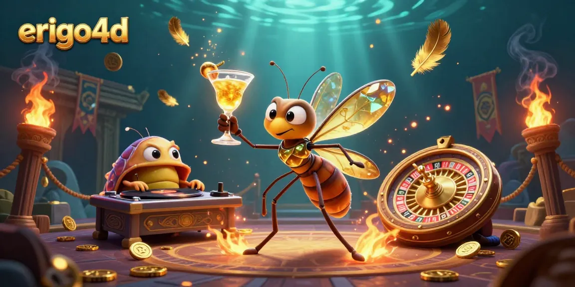 Experience thrilling wins with erigo4d's vibrant slots and casino atmosphere.