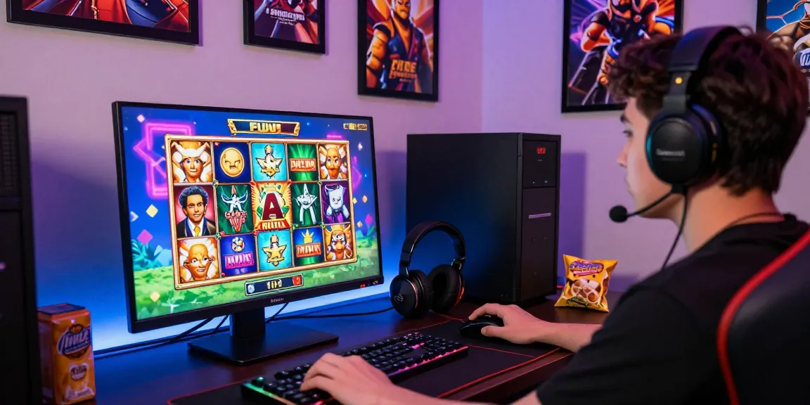 Pengalaman bermain slot deposit 2000 dengan grafik cerah dan aksesori gaming dalam suasana nyaman.