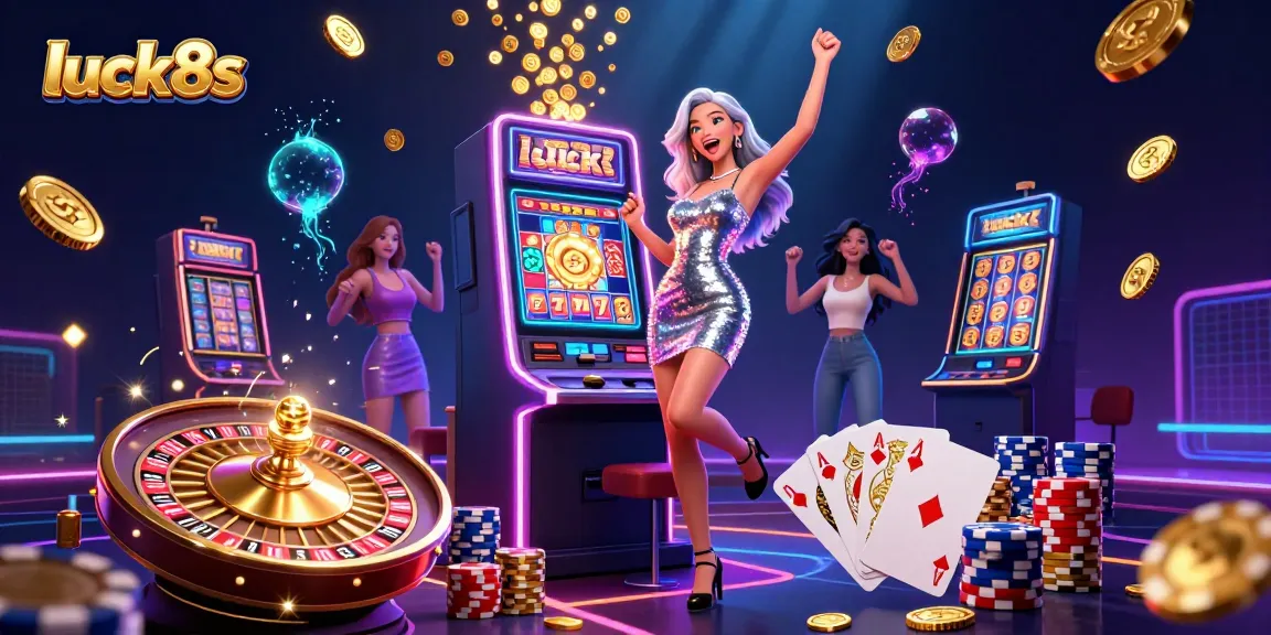 Spin the lucky slot machine for exciting wins at luck8s online casino
